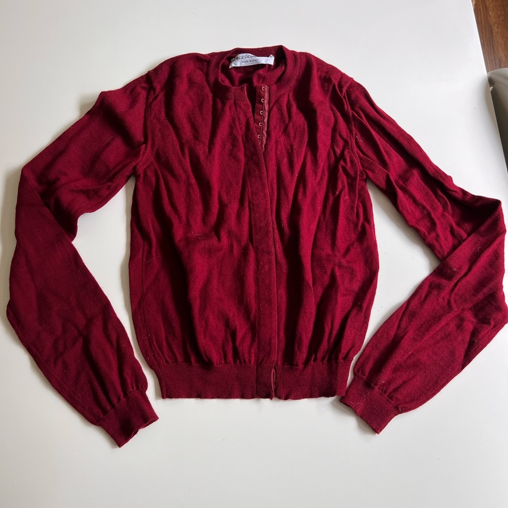 Dolce & Gabbana burgundy cardigan. Size S